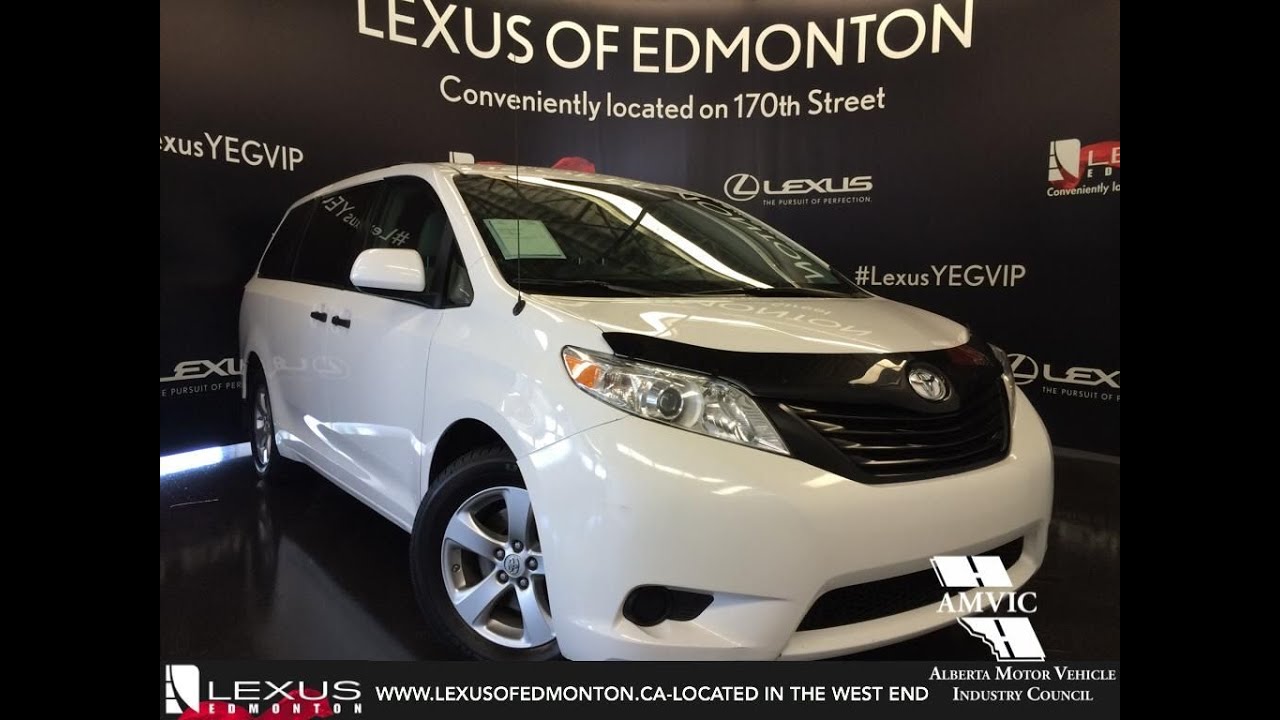 Used 2013 White Toyota Sienna V6 7-Pass FWD Walkaround Review | Loyldminster Alberta