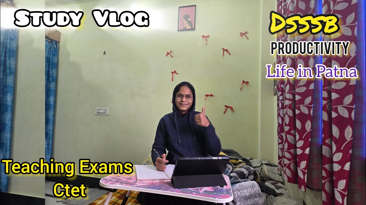 Study Vlog | DSSSB & CTET Preparation | A Productive Day 📚 | Teaching Exams Preparation ✨