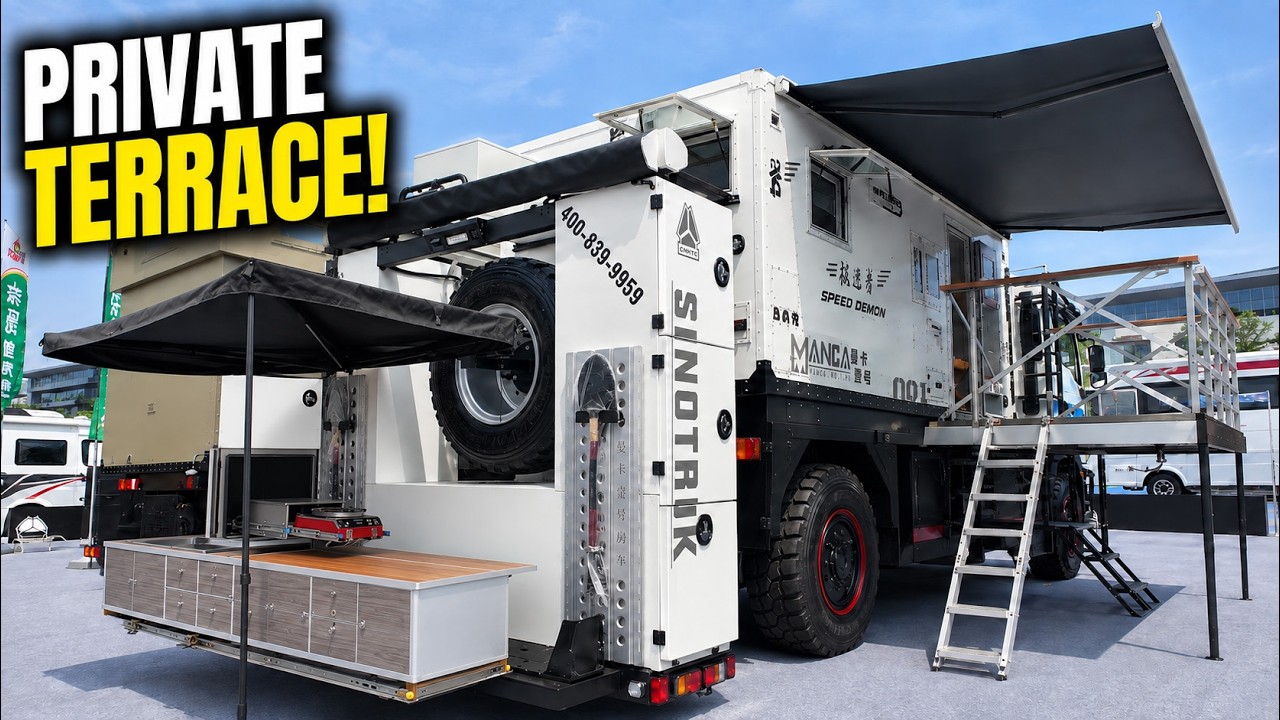 A Transforming 4x4 RV With Its Own Terrace? MANCA Speed Demon