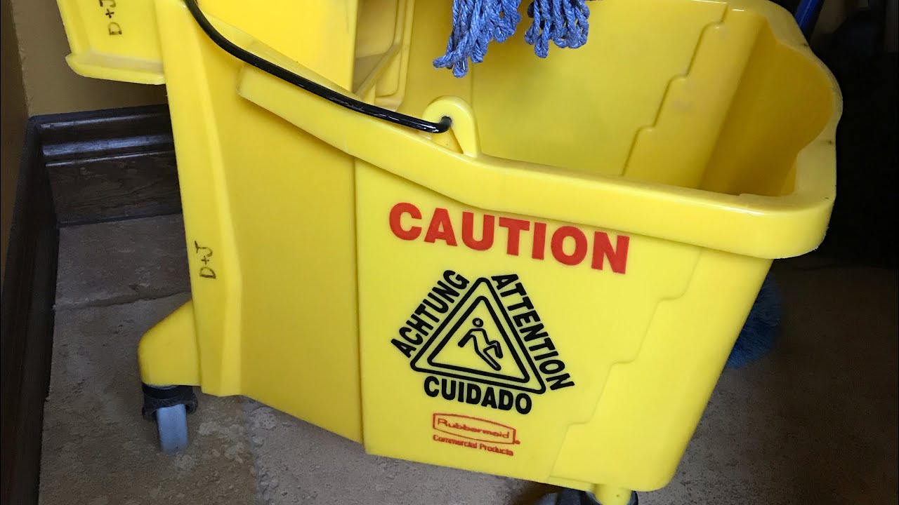 Rubbermaid mop bucket wheels fix