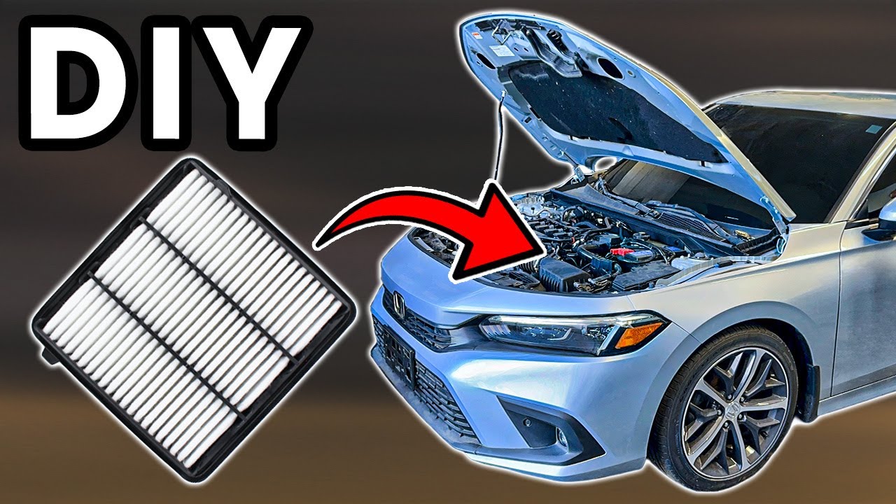 Замена воздушного фильтра двигателя Honda Civic 2022&ndash;2026 своими руками | Как заменить воздушный ...