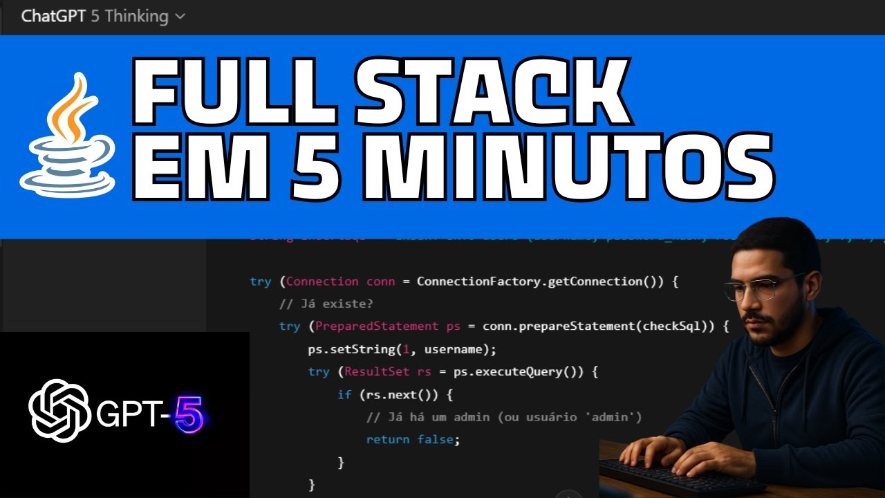 Programação Full Stack em 5 Minutos com GPT-5 da Openai