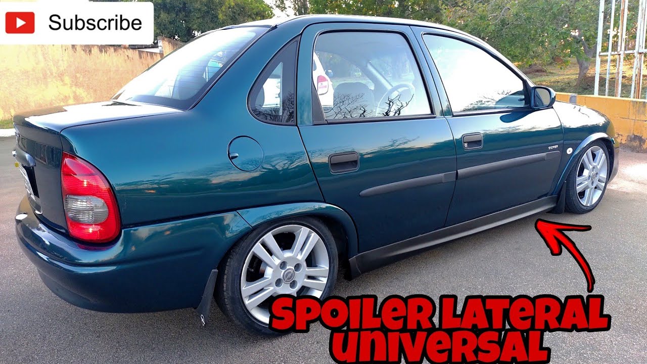 Instalando spoiler lateral no Corsa Classic/ Projeto Corsa B Opel