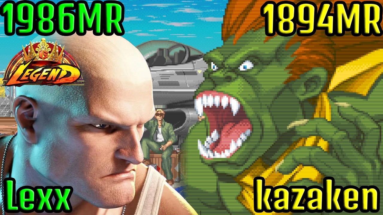 🔥 STREET FIGHTER 6 ➥ Lexx (GUILE ガイル) VS. kazaken (BLANKA ブランカ) LEGEND/MASTER RANKS 🔥