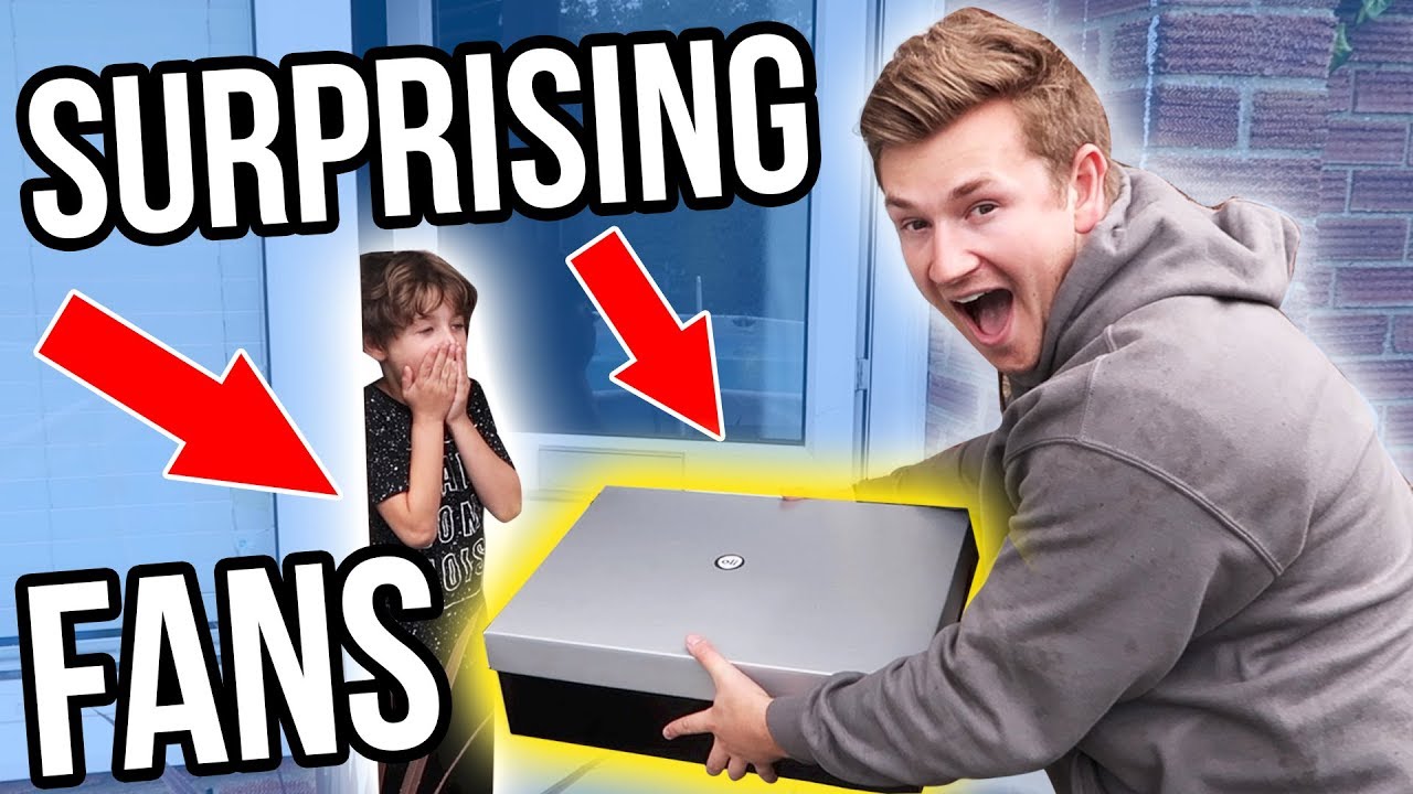 SURPRISING FANS WITH MERCHANDISE (INSANE REACTIONS)