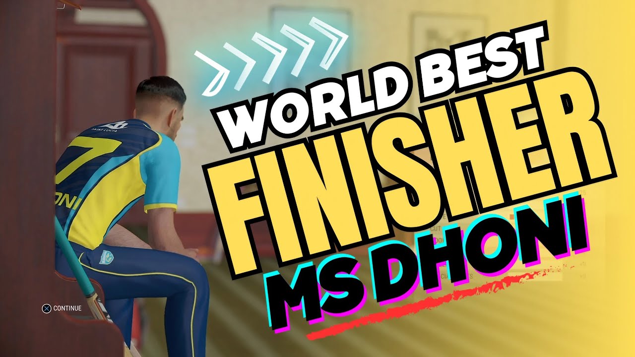 Playing as MS Dhoni in Cricket 22 Career Mode - Hikachu