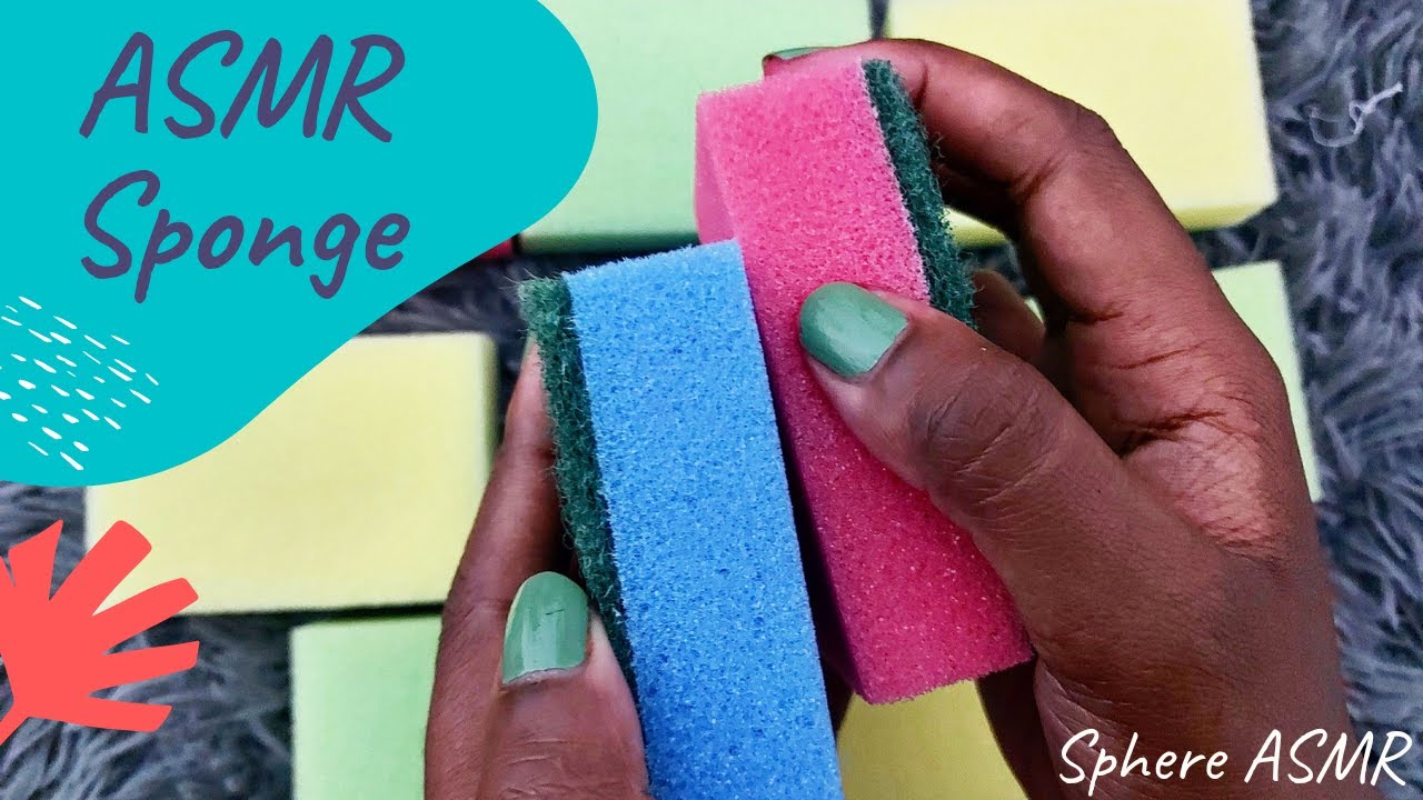 ASMR Sponge - Squishing, Scratching and Tapping- Triggering Sounds - Very Relaxing 😴😴