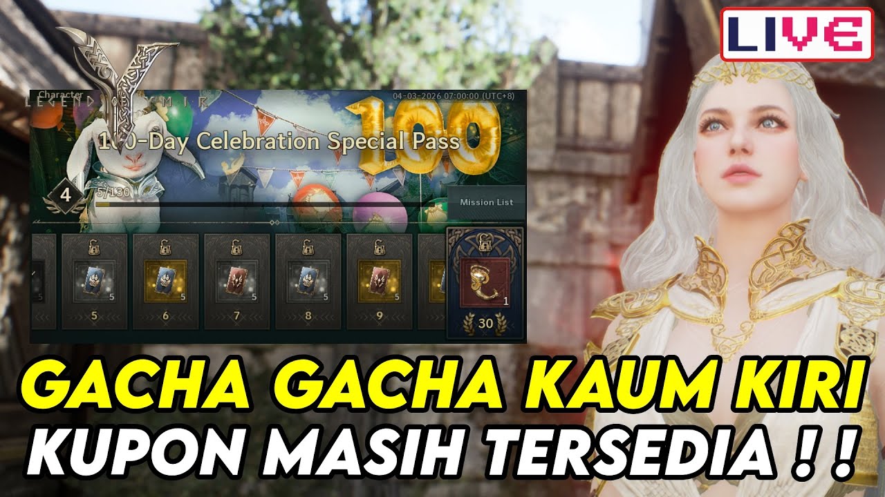 100 HARI YMIR REWARDNYA BAGUS ! GACHA GACHA KAUM KIRI ! KUPON MASIH TERSEDIA ! - LEGEND OF YMIR