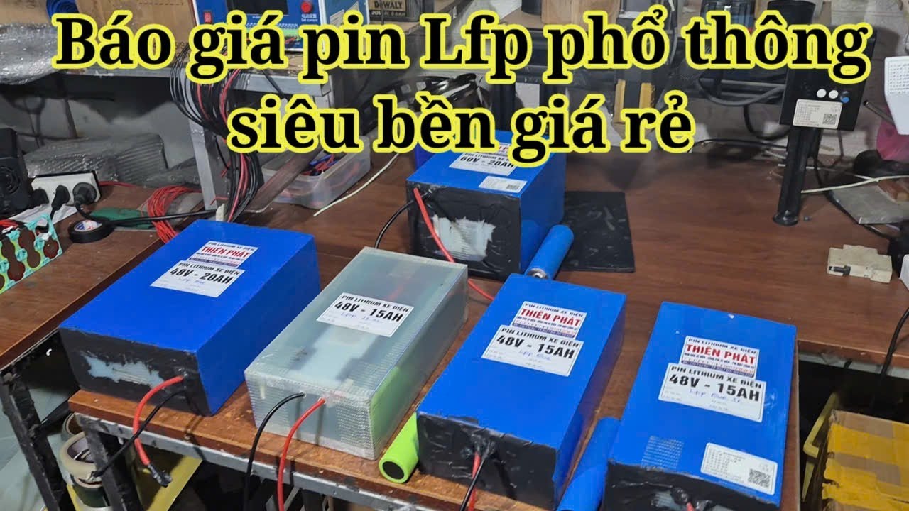 Báo giá các loại pin lfp phổ thông siêu bền giá rẻ | xe điện thiên phát