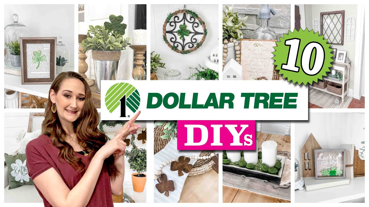 10 St Patrick's Day $1 Dollar Store DIYs! ☘️ EASY Dollar Tree DIYs