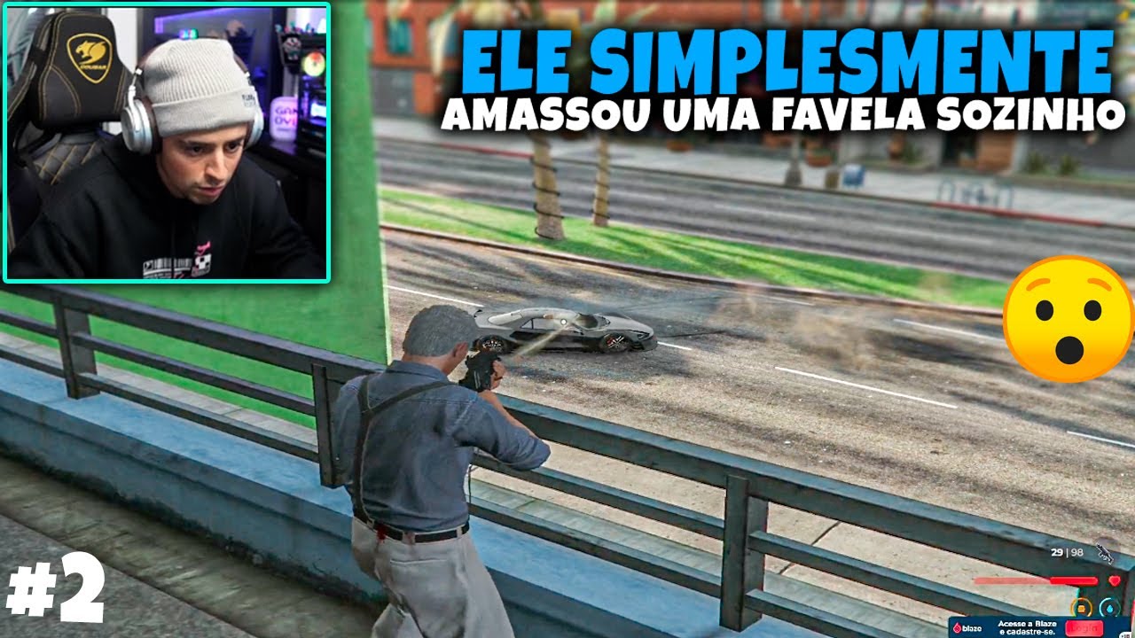 CORINGA ACABANDO COM UMA FAVELA SOZINHO NO GTA RP