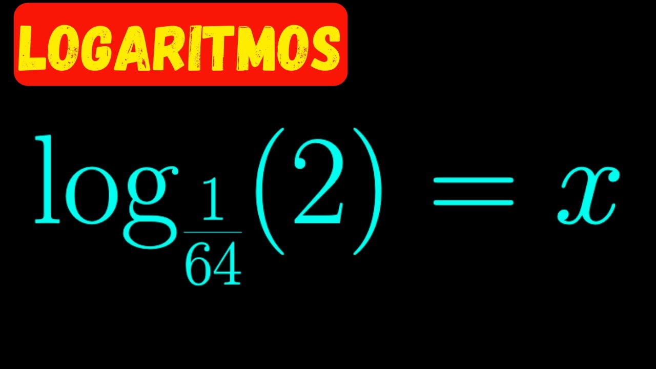 Ejercicio resuelto de logaritmo con base fraccionaria