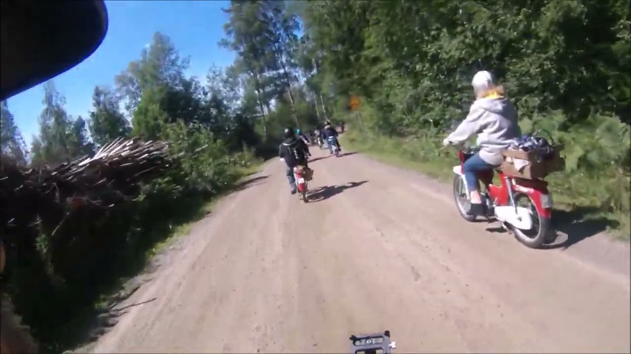 PappaTunameet 2023  Moped driving Luum&auml;ki Finland