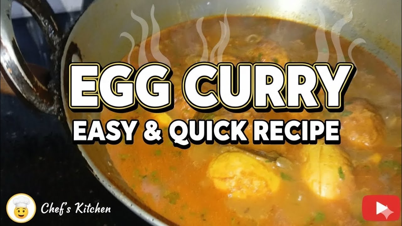 Quick Egg Curry Recipe | Simple & Tasty Anda Curry