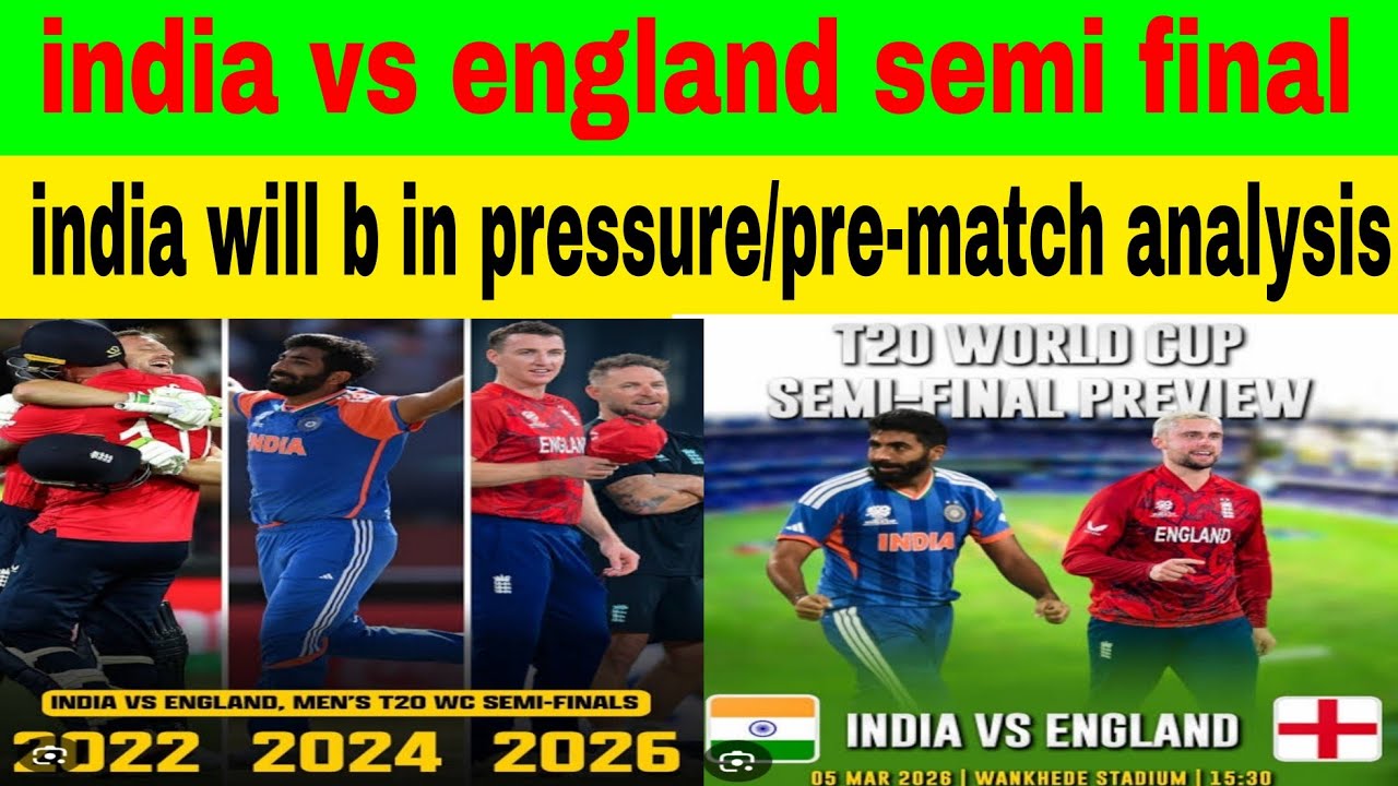 #indvseng India will b in pressure/India vs england/semi final/pre match analysis/sab kuch/t20wc2026