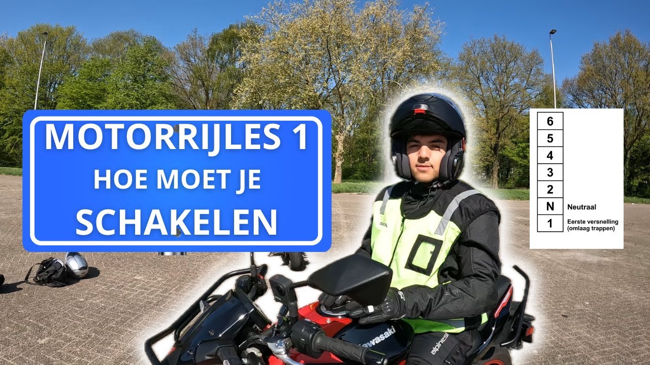 Zijn EERSTE motorrijles 🏍️🚨 | HOE moet je SCHAKELEN op de MOTOR 🆘
