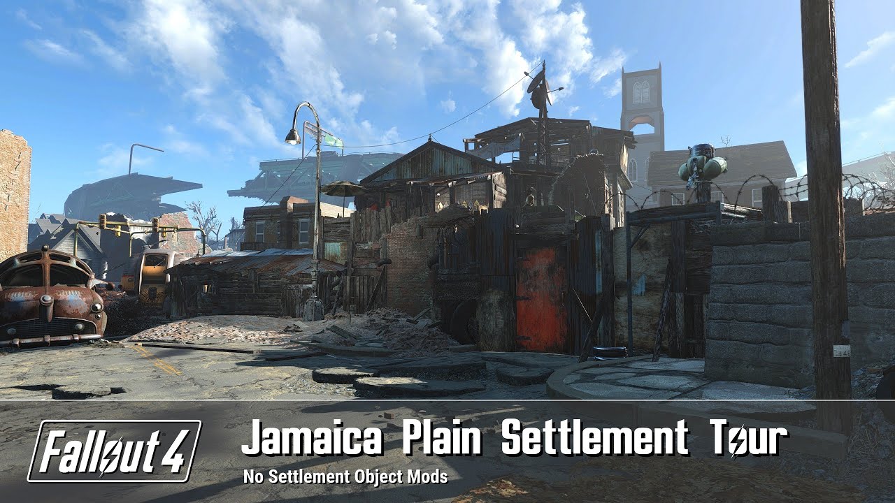 Fallout 4  - Jamaica Plain Settlement Build Tour