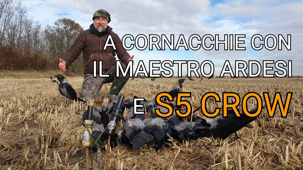 Caccia alle cornacchie con S5 CROW ed il maestro Ardesi! -- Crow Hunting with S5 CROW