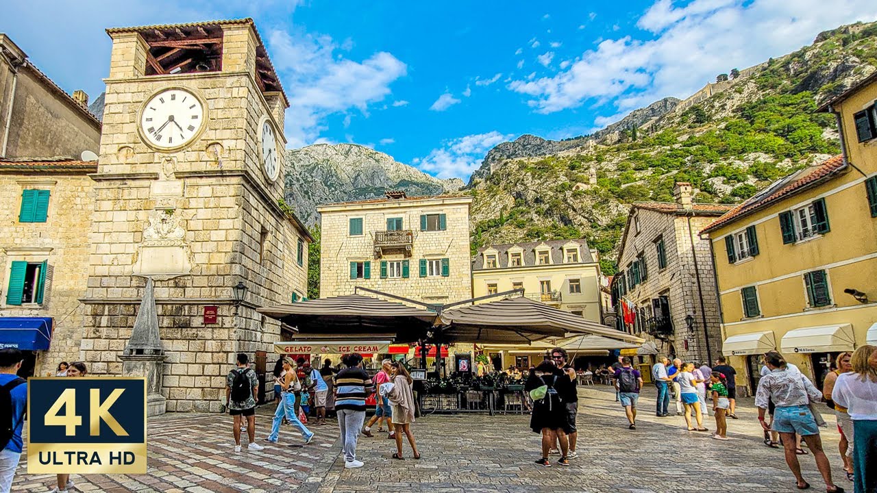 Kotor Montenegro 🇲🇪 4K Bay of Kotor Walking Tour 2023