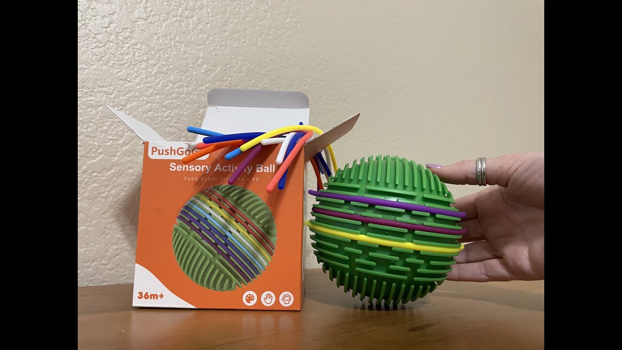 Unboxing and details for sensory activity ball