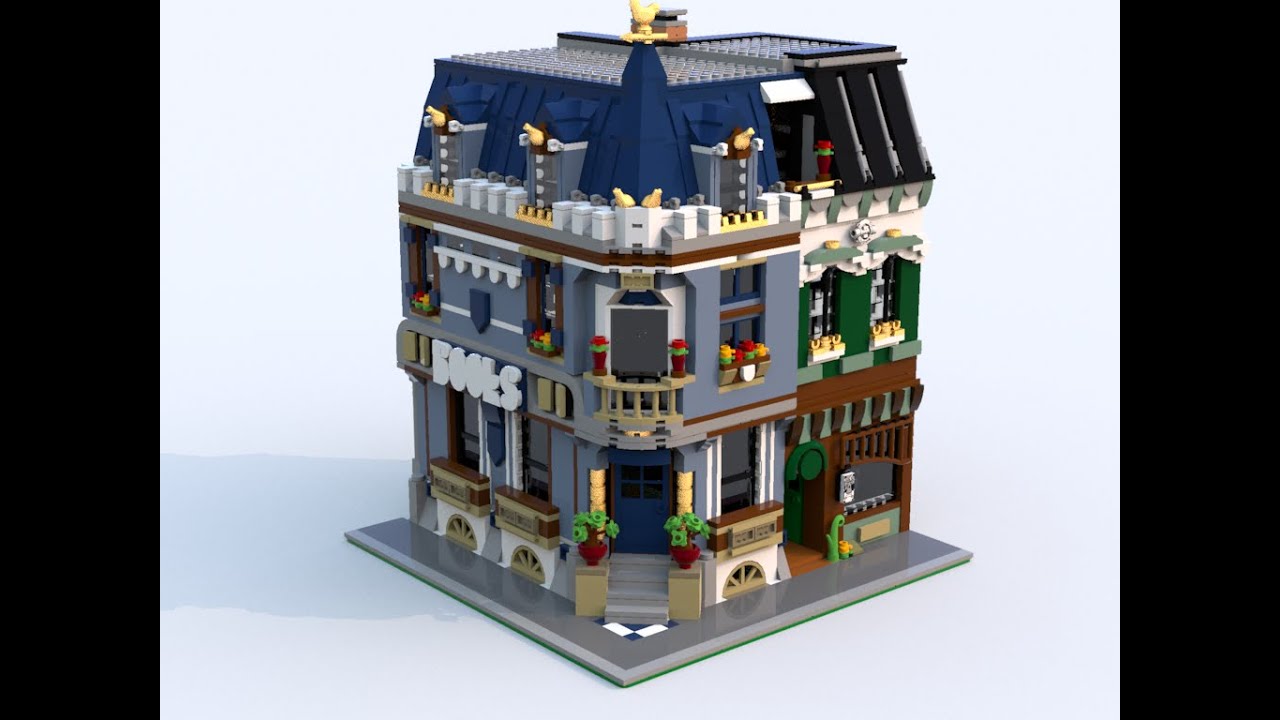 Lego bookstore moc