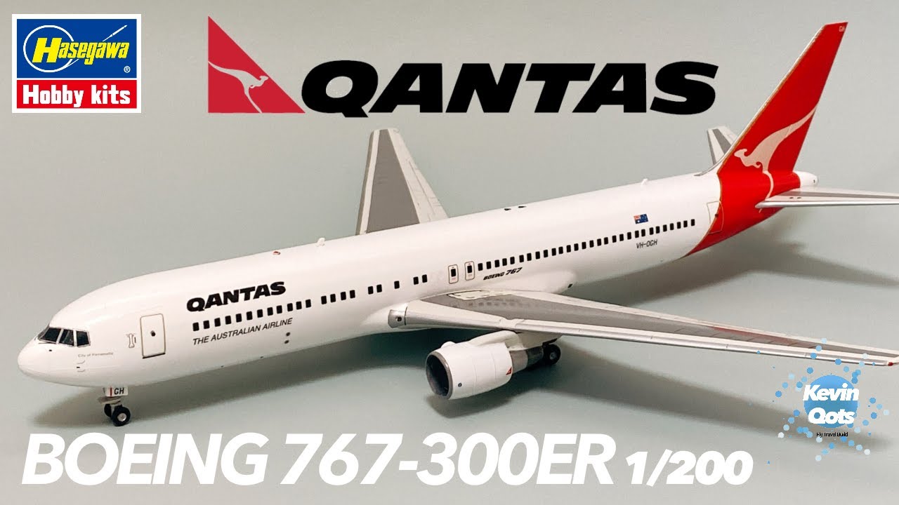 #12 Qantas B767-300ER Hasegawa 1/200 Сборка