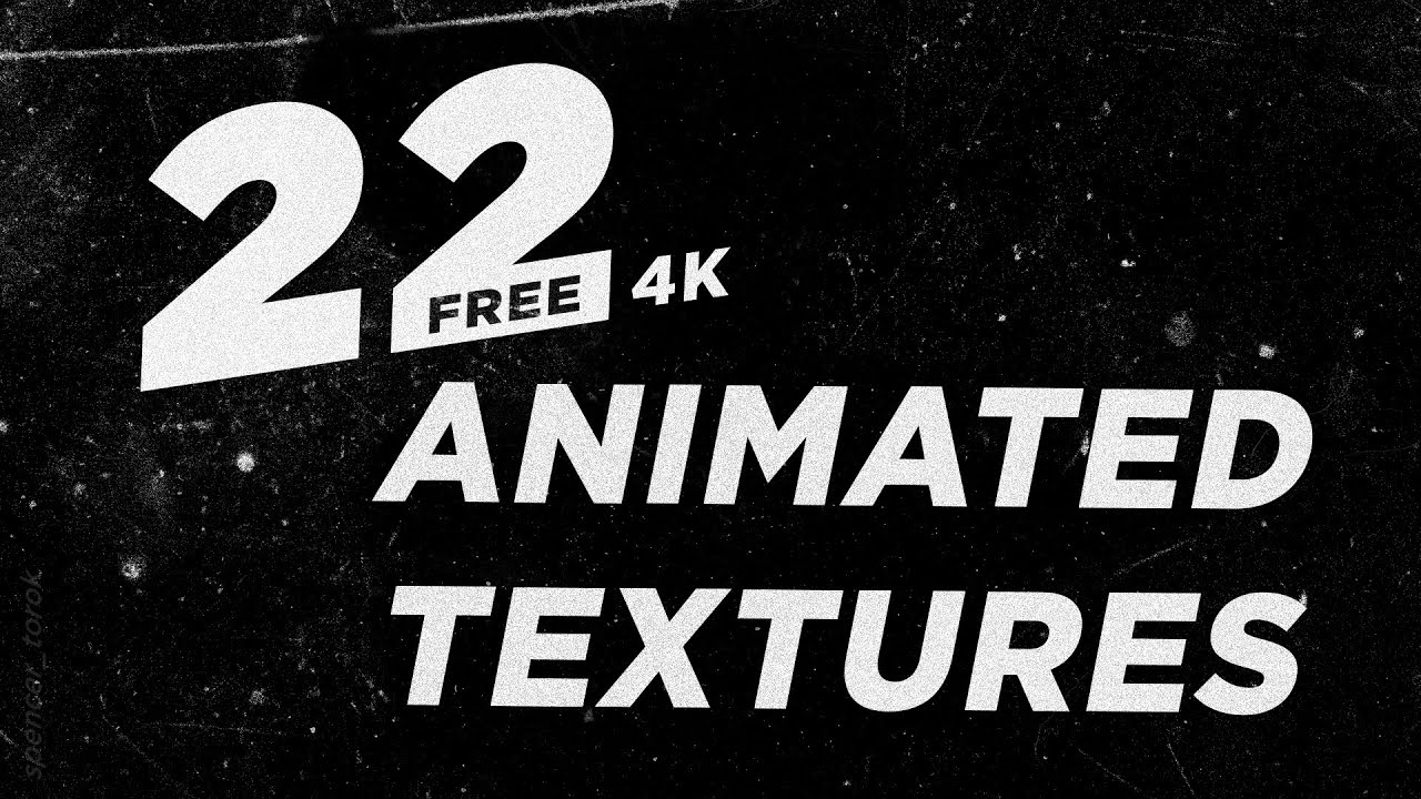 22 Free 4K Animated Textures