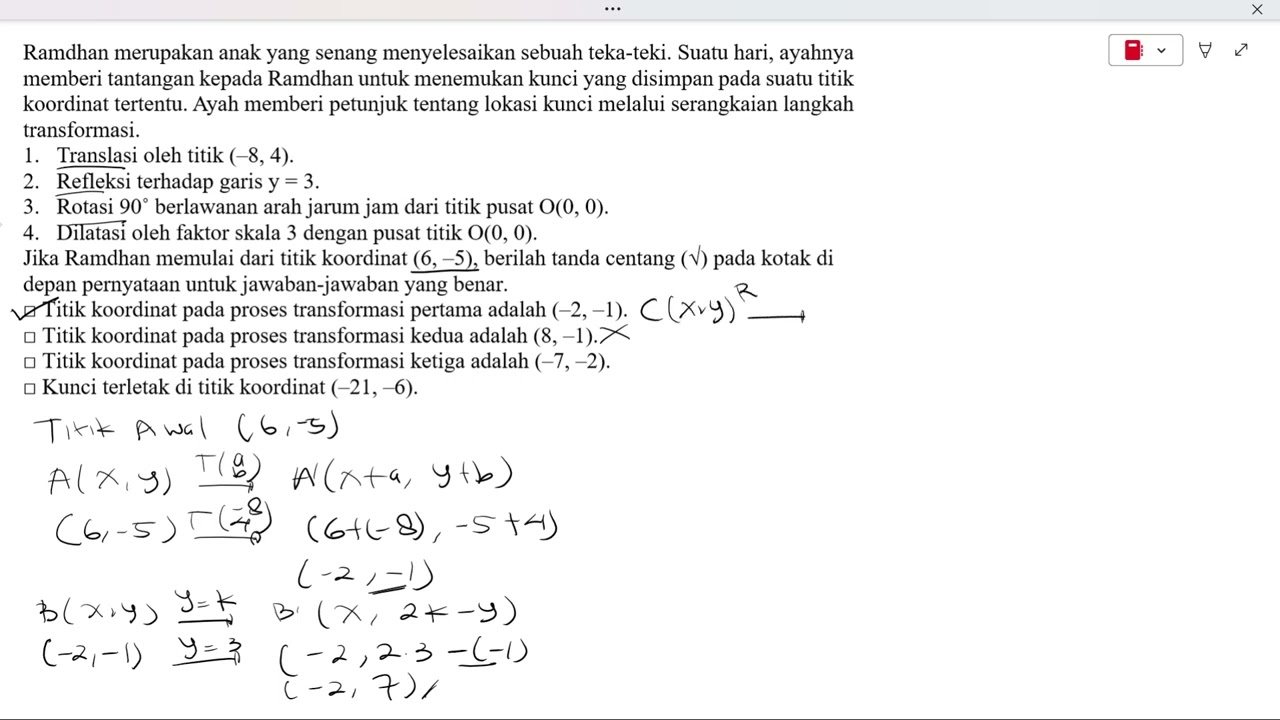 Try Out Siaga TKA SMP Matematika Buku Erlangga (20)