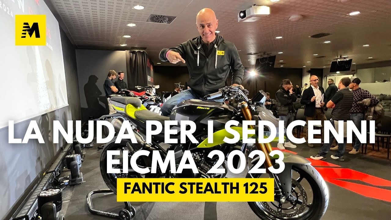 Fantic Stealth 125 e concept Imola a EICMA 2023 [ENGLISH SUB]