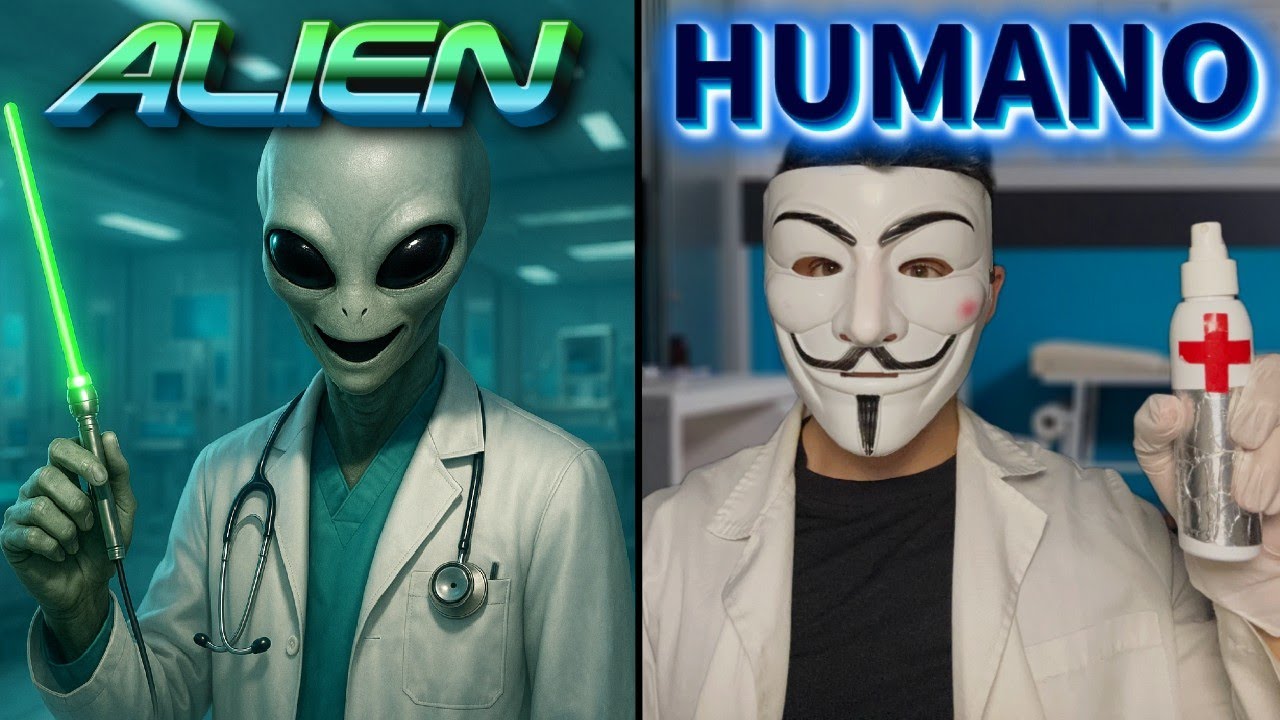 👽Médico ALIEN vs Médico HUMANO🧑‍⚕️
