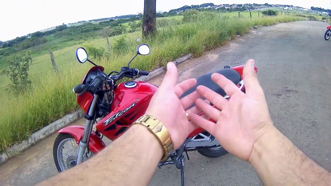 OLD BIKER TESTA - TEST RIDE - HONDA NX4 FALCON 400cc ANO 2000