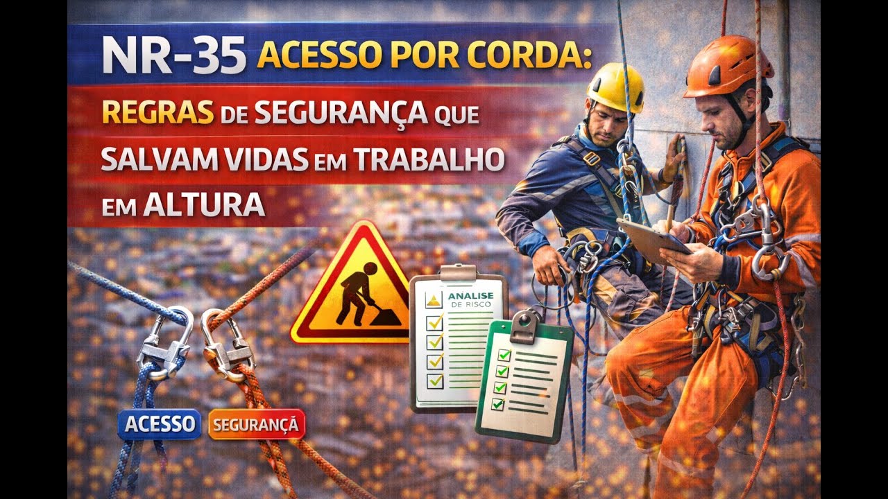 NR-35 Acesso por Corda - Regras de Segurança que Salvam Vidas em Trabalho em Altura