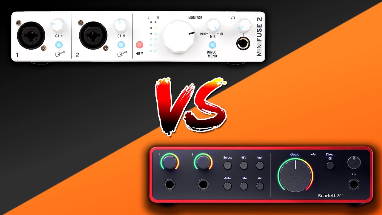 Focusrite Scarlett 2i2 4th Generation VS Arturia Minifuse 2
