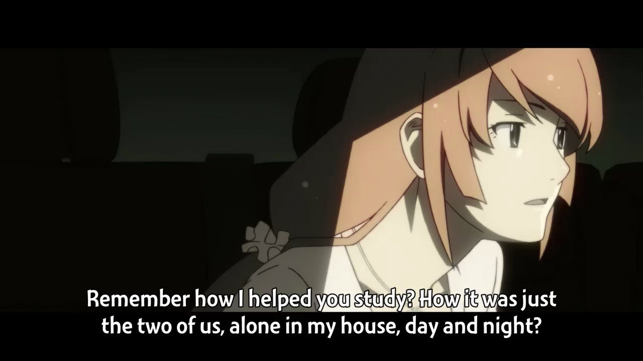 Senjougahara Teasing Araragi in Front of Her Father