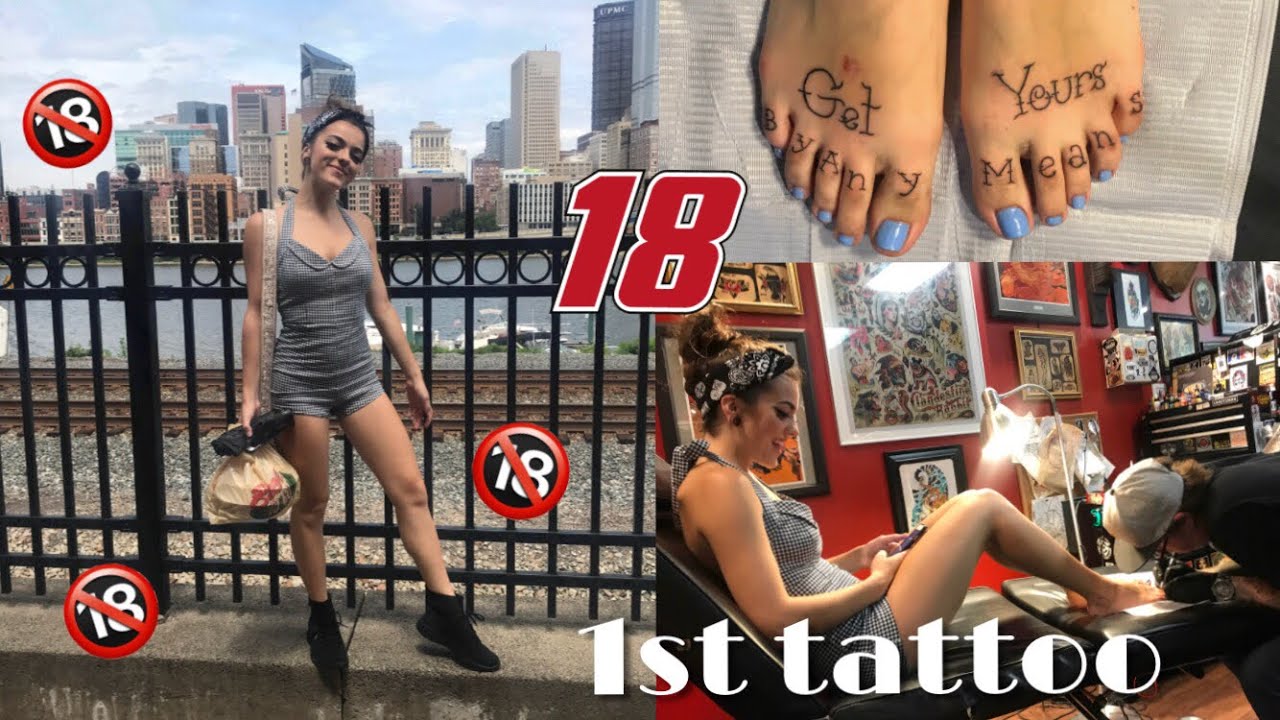 FIRST TATTOO/18TH BIRTHDAY VLOG + 5 MIN GRWM