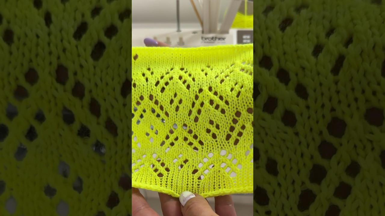 Pattern 140. Lace. Knitting machine Brother KH-930.