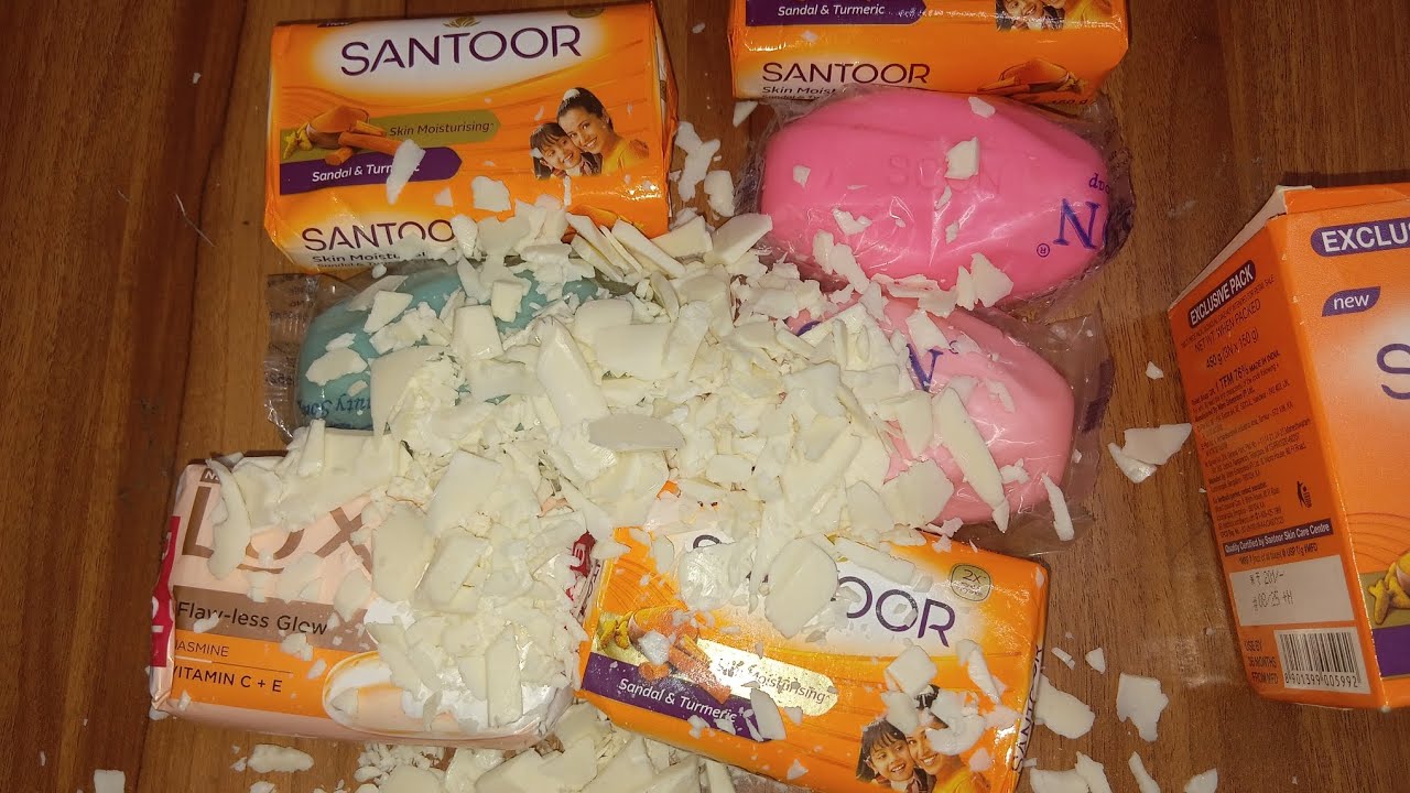 Asmr 32 soap unboxing 100 pieces of small slices cutting soap #notalking #satisfying #asmr #oddly