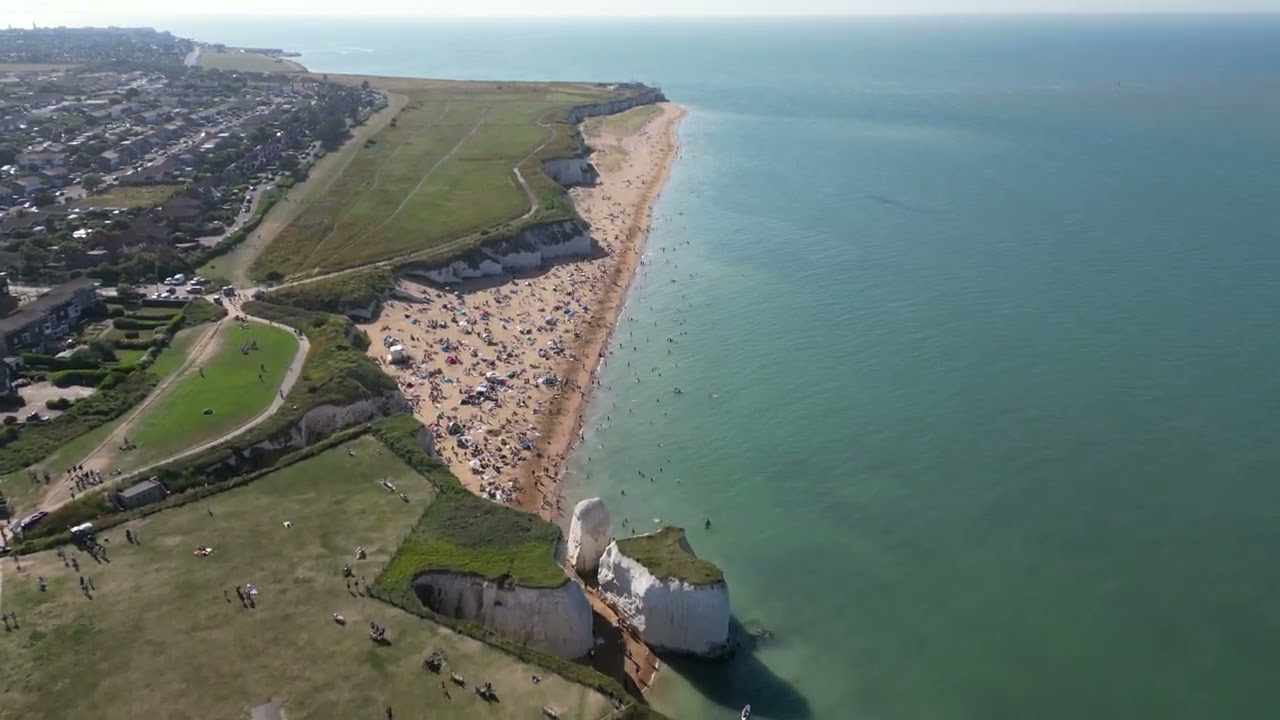 Botany Bay, Kent from Above - 4K Drone Footage