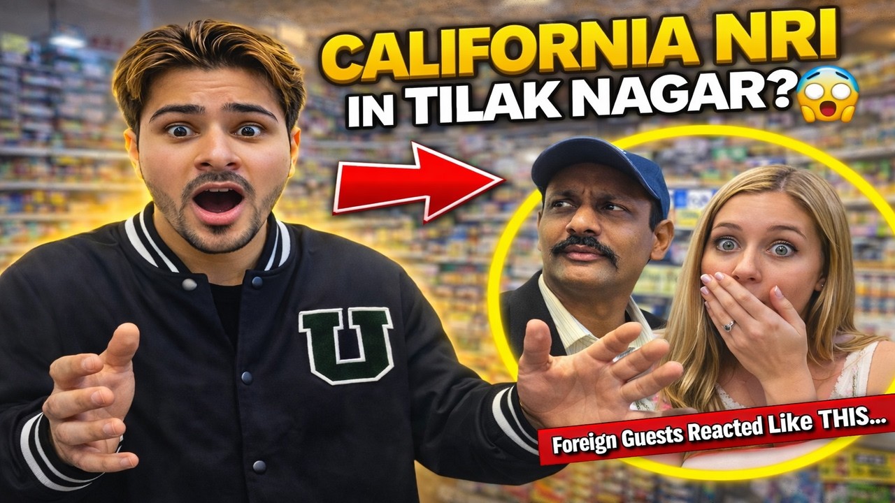 FOREIGNERS React to Tilak Nagar Market 😱 | NRI From California at Rajmandir | AyushMato Vlog