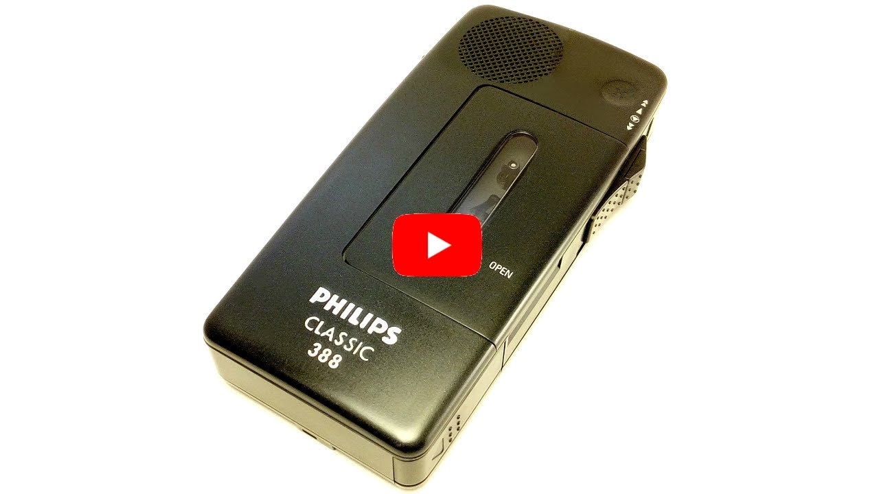 Philips Classic 388 Pocket Memo LFH 388 LFH0388 Mini Cassette Voice Activated Recorder VA