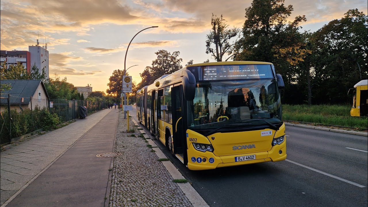 Mitfahrt Kompletter 255 von/bis U-Osloerstraße im Scania GN16 4602
