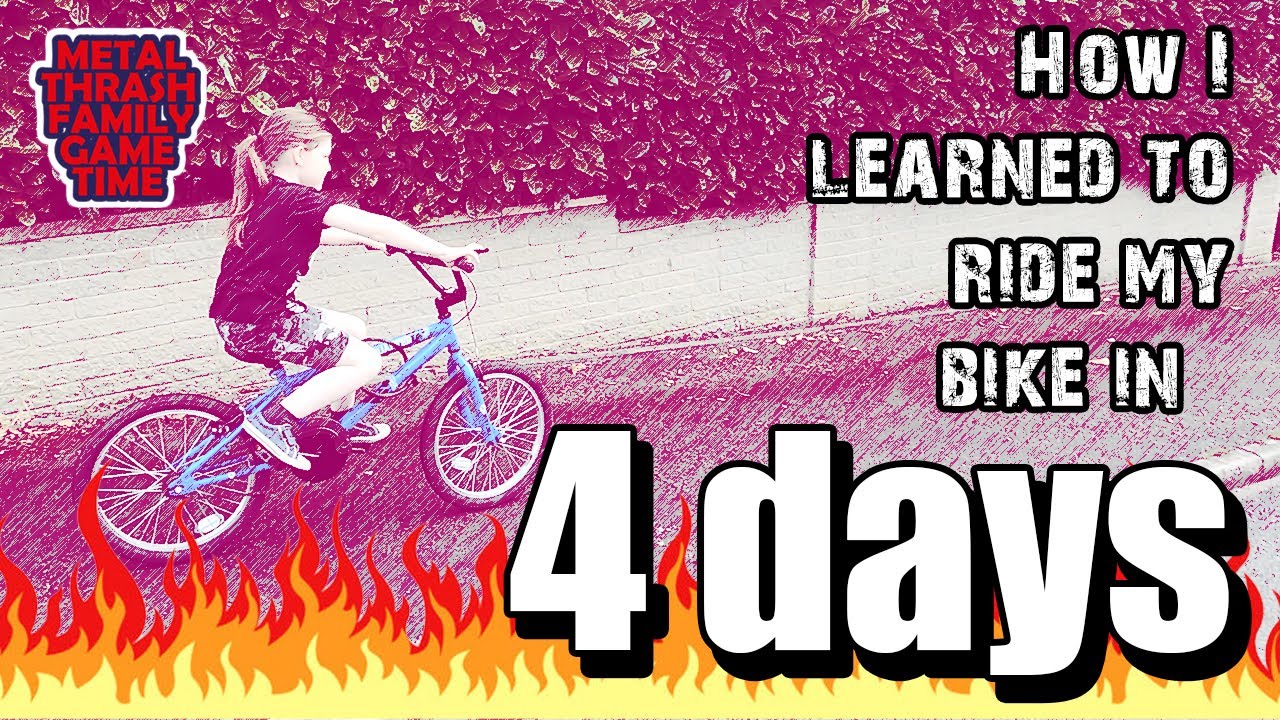 Learn to ride a bike in 4 days! | Bike Tutorial for Children | Metal Thrash Family Game Time