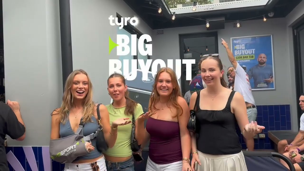 Melbourne, you showed up! Tyro’s Big Buyout went off at Prince Alfred Hotel Carlton 🩵 #TyroBigBuyout