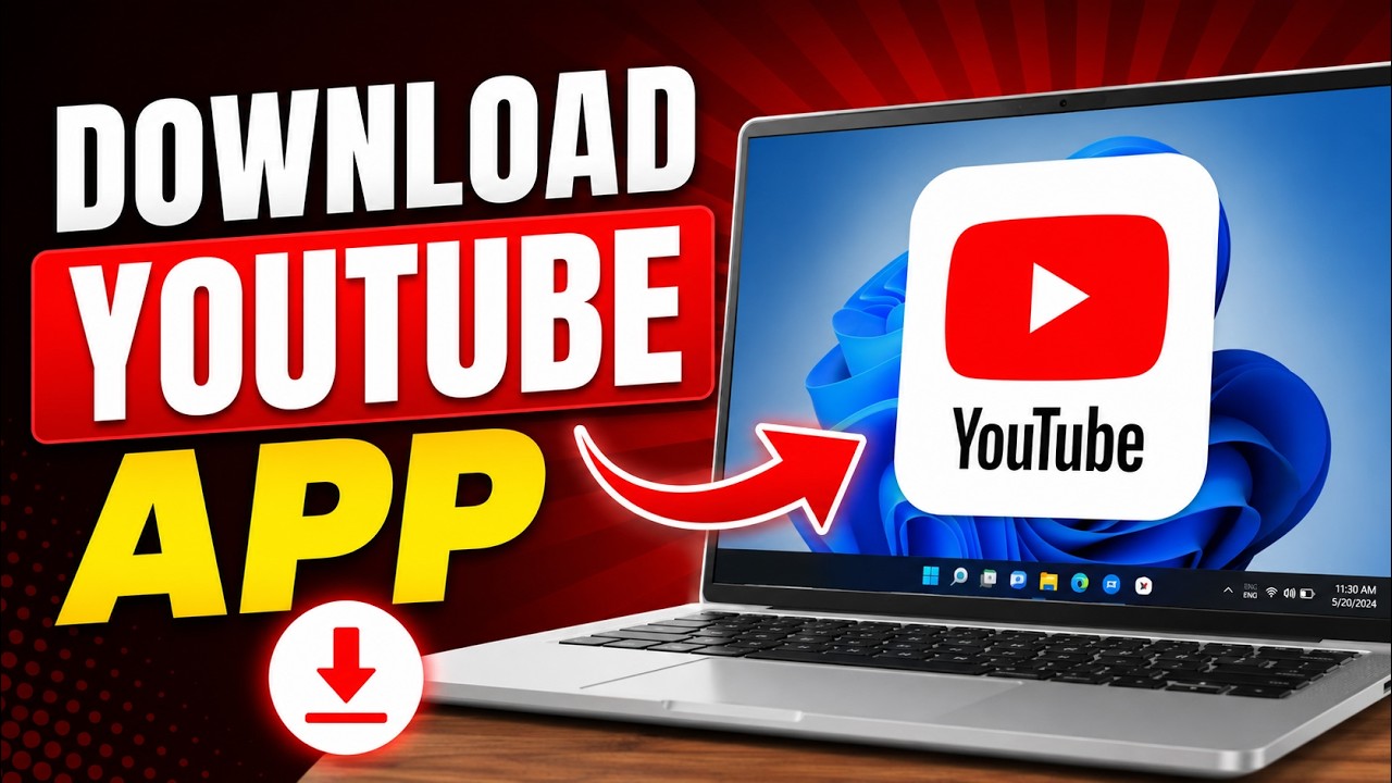 Как скачать приложение YouTube на ПК/ноутбук (2026)