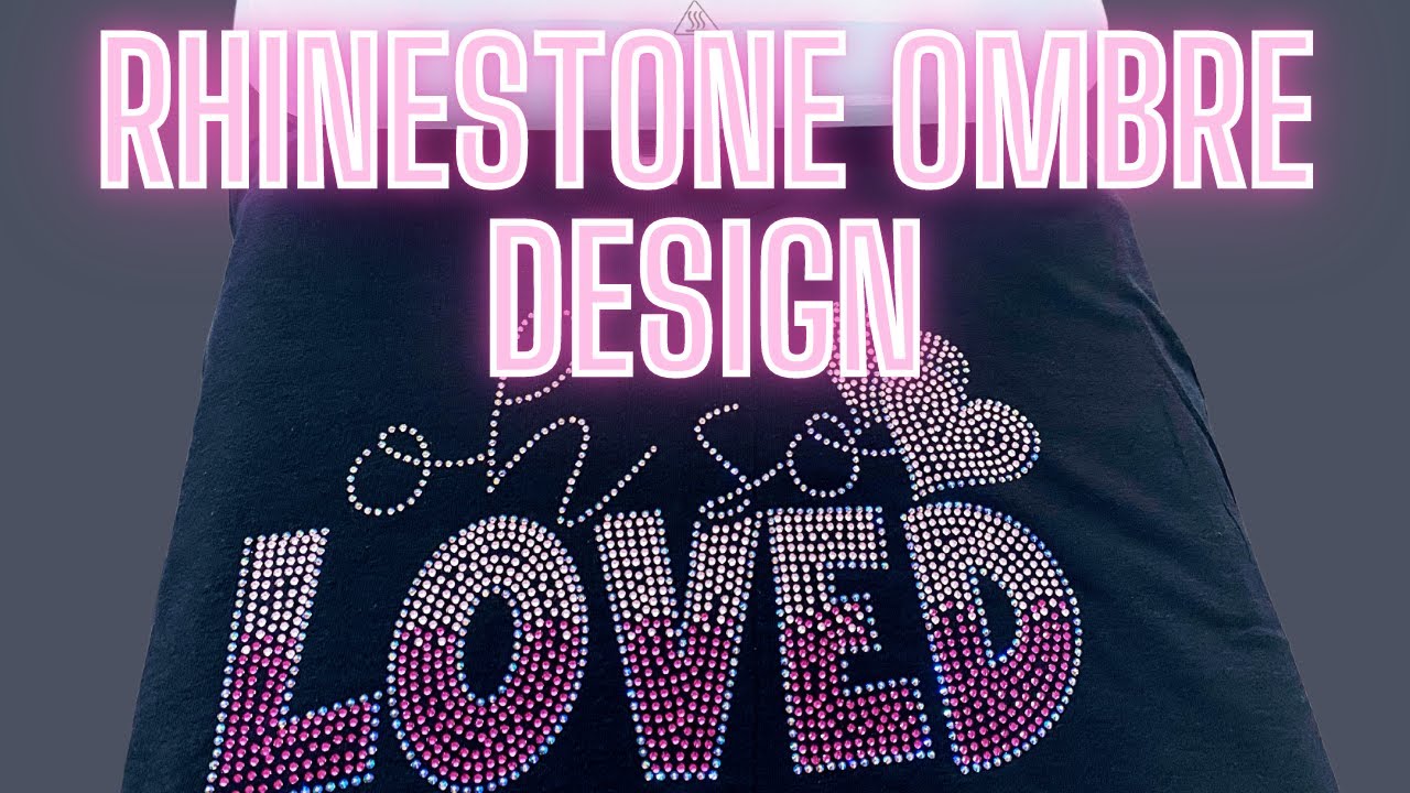 HOW TO USE A RHINESTONE OMBRE DESIGN ON A T-SHIRT : MOTHER'S DAY SHIRT