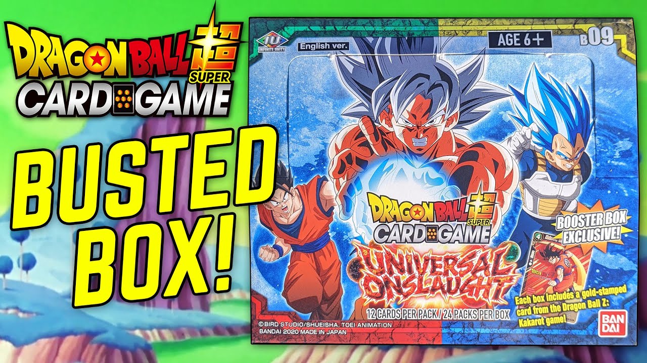 INSANE Universal Onslaught Dragon Ball Super Booster Box Opening!