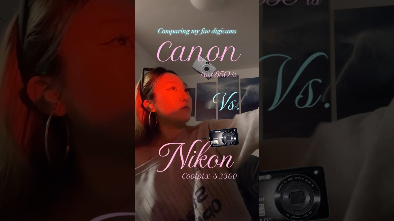 Canon ixus vs. Nikon coolpix 📸🎀  #digicam