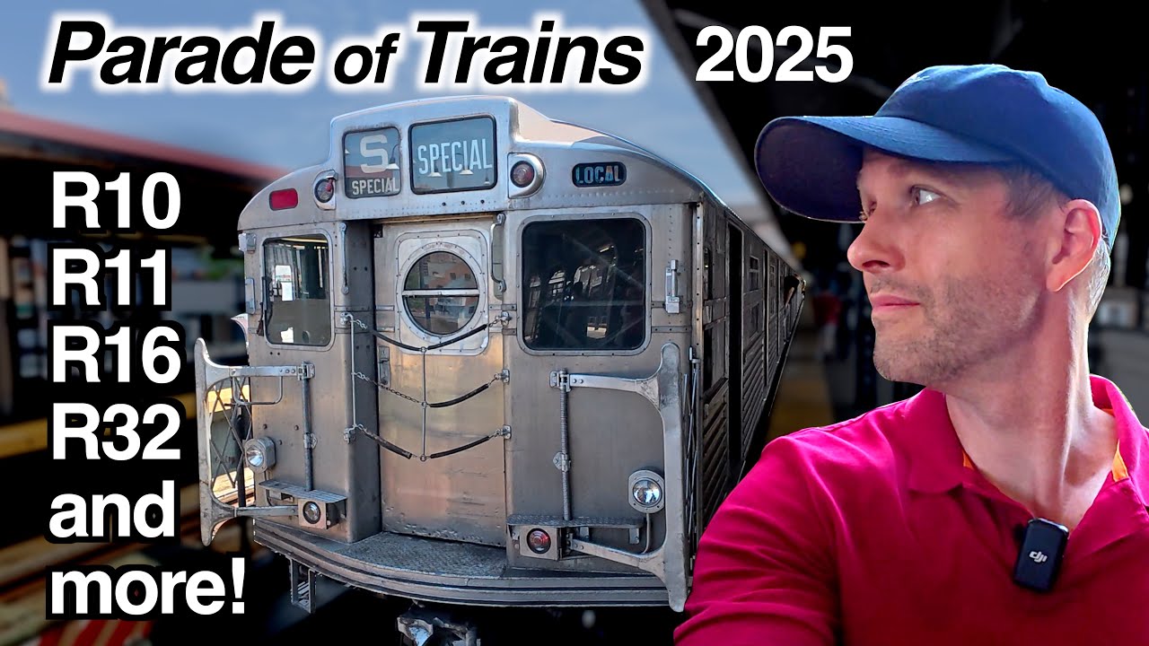 2025 PARADE OF TRAINS (and foamers) | New York Transit Museum