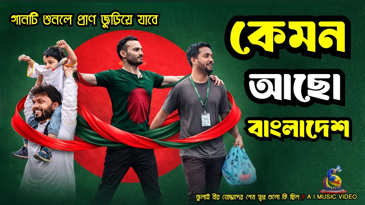 Kemon Acho Bangladesh (Official AI Music Video) | আবু সাঈদ ও মুগ্ধর স্মরণে | দেশাত্মবোধক গান