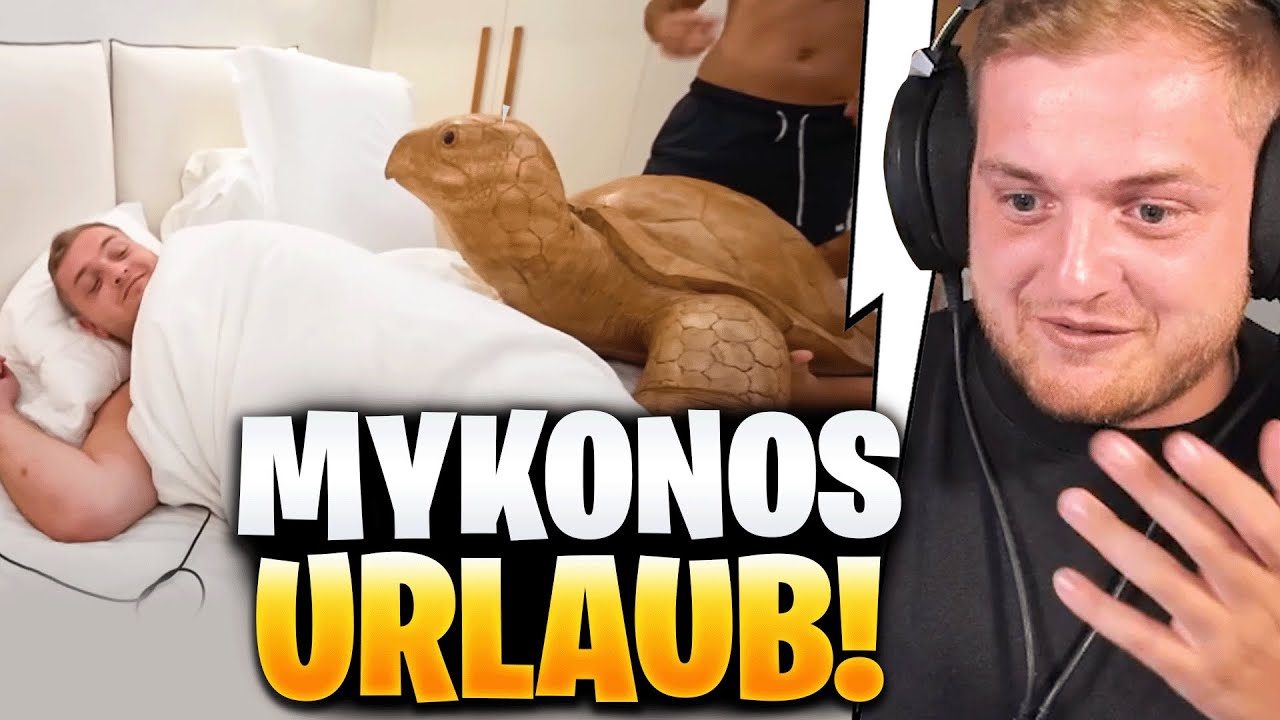 😂😳SCHILDKRÖTE im BETT auf MYKONOS... REAKTION auf VLOGS von @Aditotoro  | Trymacs Stream Highlights
